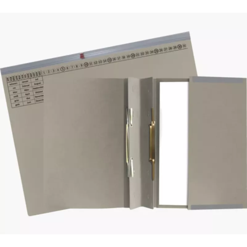 Exacompta 370410B Raccoglitore con leva A4 dorso 80 mm Grigio Cartone 320 g/m²