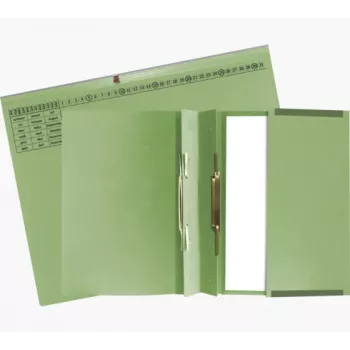 Exacompta 370425B Raccoglitore rapido A4 Cartone Verde 320 g/m² Fermaglio metallico