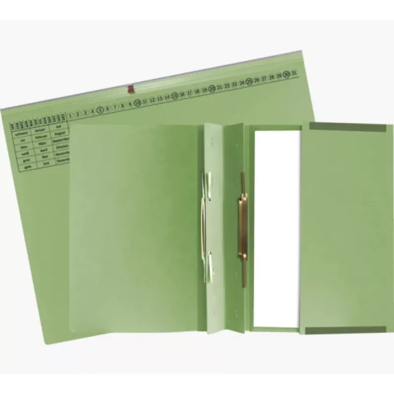 Exacompta 370425B Raccoglitore rapido A4 Cartone Verde 320 g/m² Fermaglio metallico