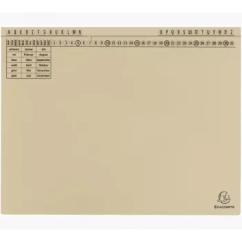 Exacompta 371122B Cartella documenti - Cartone - 320 g/m² - A4 - Blu - 1 pz.