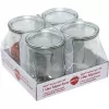 WECK barattolo di vetro a bordo tondo Tulip 1,0L set da 4