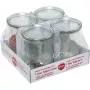 WECK barattolo di vetro a bordo tondo Tulip 1,0L set da 4