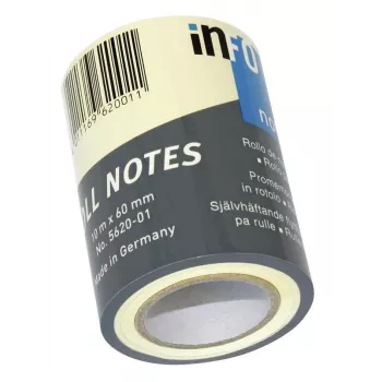 inFO Rotolo di note adesive di ricambio Standard 5620-01 giallo 1 rotolo