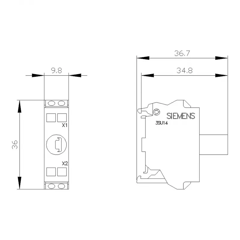 Siemens SIRIUS ACT Modulo LED con LED integrato AC/DC 24V bianco