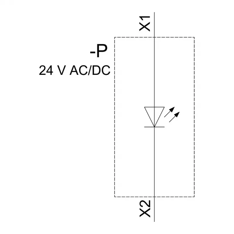 Siemens SIRIUS ACT Modulo LED con LED integrato AC/DC 24V bianco