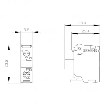 Siemens SIRIUS ACT Modulo LED con LED integrato AC/DC 24V bianco