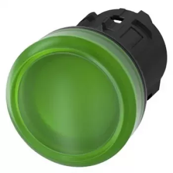 Siemens SIRIUS ACT 3SU1001-6AA40-0AA0 Spia luminosa LED verde 22mm rotonda 24V AC/DC connessione a vite