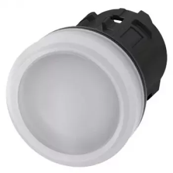 Siemens SIRIUS ACT 3SU1001-6AA60-0AA0 spia luminosa, lente bianca, LED 24V, 22mm rotondo, connessione a vite
