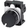 Siemens 3SU1200-2PS10-1AA0 SIRIUS ACT potenziometro 10 kOhm, 22 mm, nero, morsetto a vite