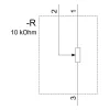 Siemens 3SU1200-2PS10-1AA0 SIRIUS ACT potenziometro 10 kOhm, 22 mm, nero, morsetto a vite
