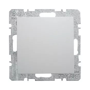 Berker 6710091909 copertura cieca con placca centrale, bianco polare opaco
