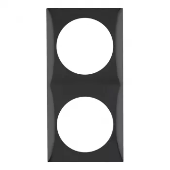 Berker placca coprifilo 2 moduli nero lucido S.1/B.3/B.7 918262510