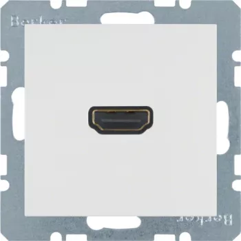 Berker 3315438989 inserto HDMI, bianco