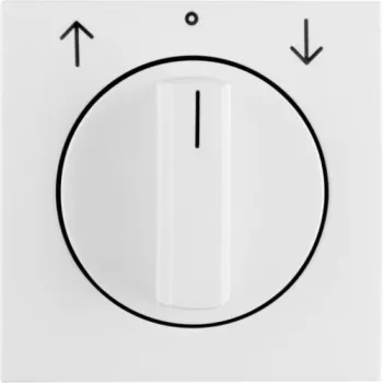 Berker 1080898900 placca centrale con manopola per tapparella S.1/B.x bianco polare