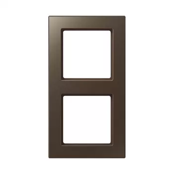 JUNG AC 582 MO cornice 2 posti marrone duroplast 84x155 mm