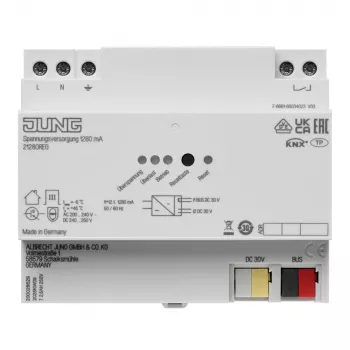 JUNG KNX alimentatore 1280mA 21280 REG guida DIN
