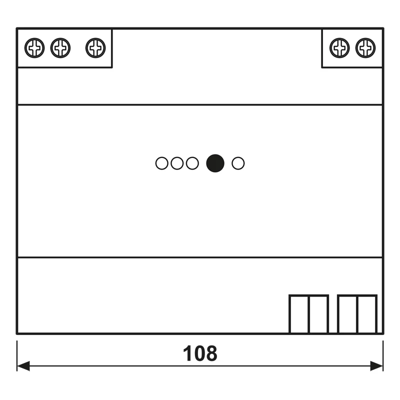 JUNG KNX alimentatore 1280mA 21280 REG guida DIN