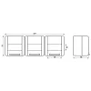 JUNG presa SCHUKO 3 posti 16A 250V 8230 NAW bianco alpino