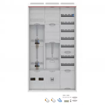Striebel & John Quadro di distribuzione completo da parete AP DA39BY chiusura a tre punti A39 2CPX054263R9999