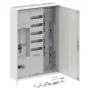Striebel & John DA37CD Distributore completo, da parete, IP44, 1 posto contatore, 7 campi di distribuzione, bianco
