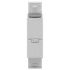 Striebel & John ZED45U Modulo doppia presa RJ45, Cat.6, non schermato, bianco puro