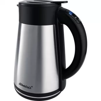 Steba WK 31 Thermo Bollitore senza filo con caraffa termica, 1,7 L, 2200 W, argento/nero