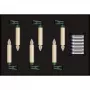Krinner Superlight Bavaria Mini Flame set da 6 avorio
