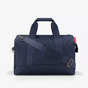Reisenthel Allrounder L Borsa da viaggio Rhombus Midnight Gold, 30L, blu