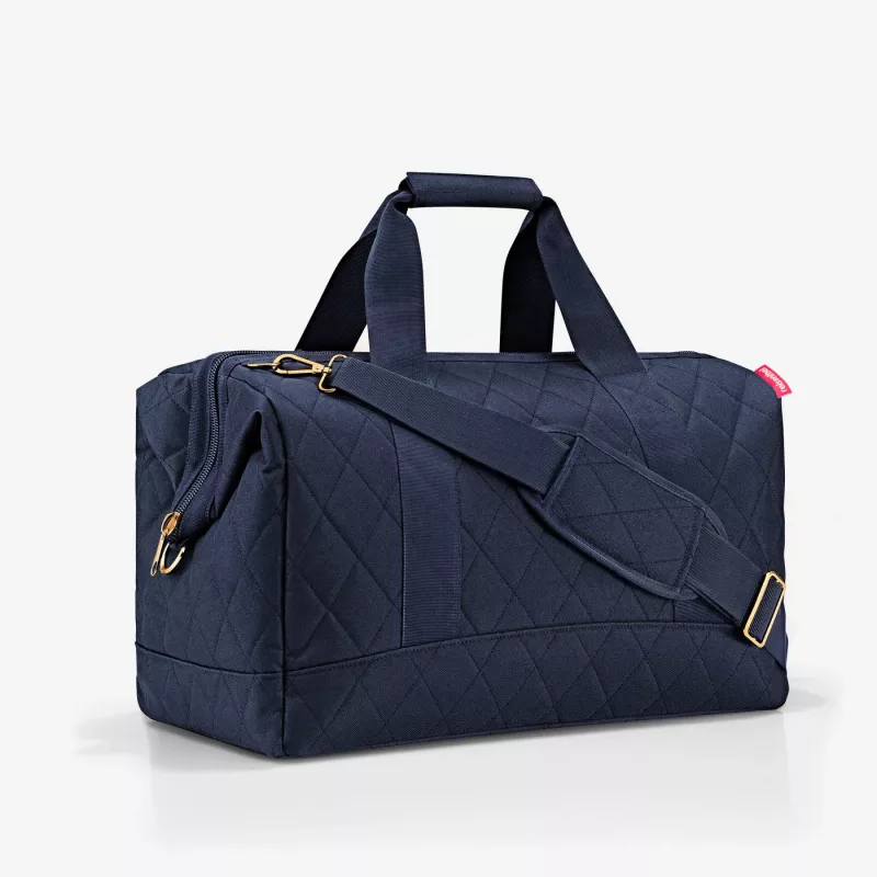 Reisenthel Allrounder L Borsa da viaggio Rhombus Midnight Gold, 30L, blu
