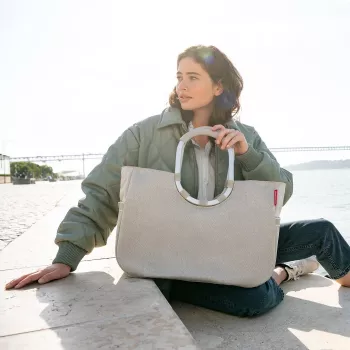 Reisenthel Loopshopper L Herringbone Sand Borsa shopper