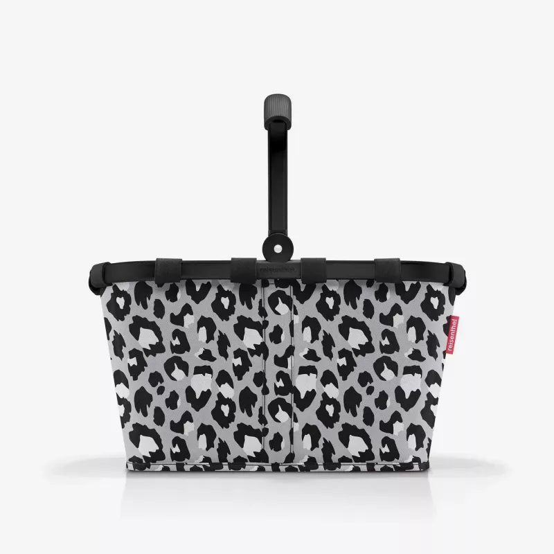 Reisenthel Carrybag Frame Leo Nero Cesto per la spesa 22L nero leopardo