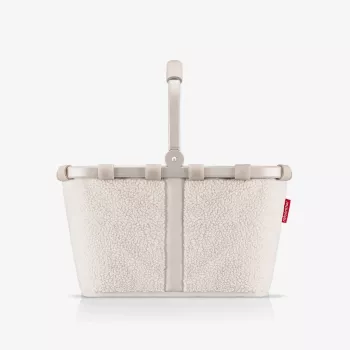 Reisenthel Carrybag Teddy Sand (BK1042) - cesto per la spesa, 22L, poliestere riciclato