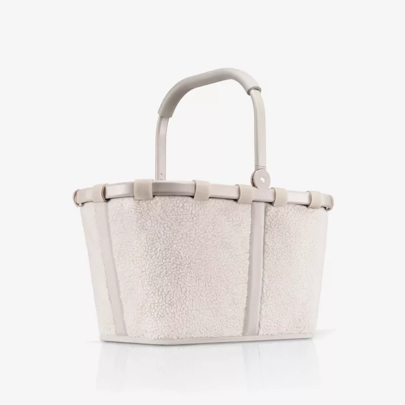 Reisenthel Carrybag Teddy Sand (BK1042) - cesto per la spesa, 22L, poliestere riciclato