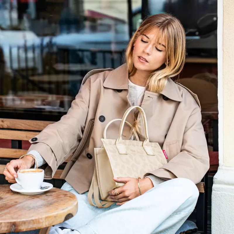 Reisenthel daily shopper XS leo vanilla borsa per la spesa
