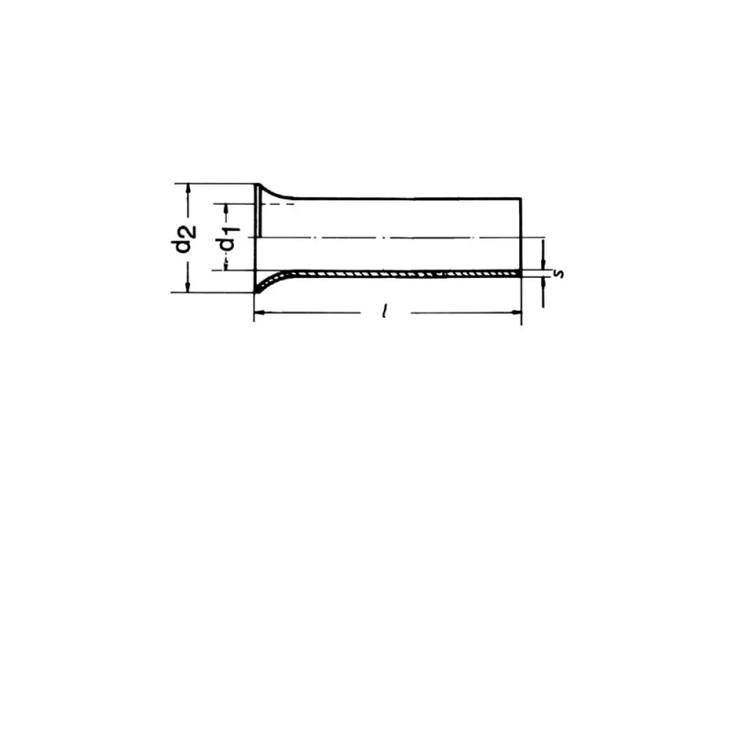 Klauke 7312V Puntalino, 2,5 mm², 12 mm, rame
