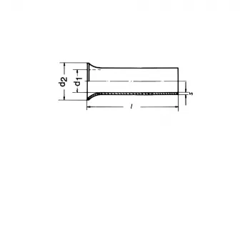 Klauke 7412V Puntalino, 4 mm², 12 mm, rame