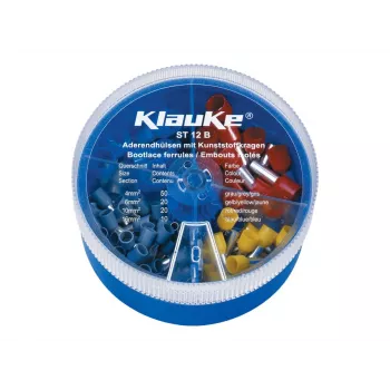 KLAUKE assortimento puntalini isolati 4-16 mm², 275 pezzi, DIN 46228 parte 4