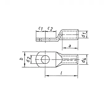 Klauke 103R6 capocorda a tubo 16 mm² M5 rame stagnato grigio