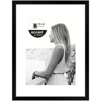Nielsen Design Aura Black 18x24 Cornice in legno con passepartout 1134000