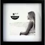 NIELSEN DESIGN Nielsen Aura Black 20x20 cornice in legno con passe-partout