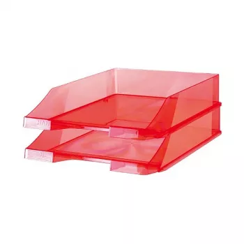 HAN Vassoio portadocumenti standard - trasparente rosso - DIN A4/C4/Folio - serie KLASSIK