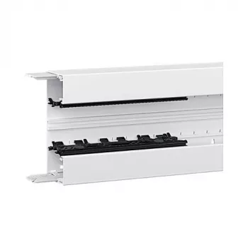 Hager BRN6517019016 Sotto-canale profilo da parapetto per installazione apparecchi BRN 65x170mm - 2 m bianco