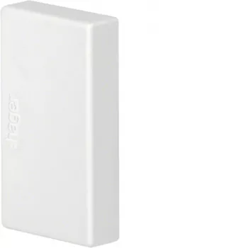 Hager LFF2003569016 Terminale bianco traffico (RAL 9016) per canale portacavi tehalit.LFF 20x35 mm
