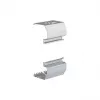 Hager BRS651709 Coppia di giunzione per canale BRS 65x170, lamiera d'acciaio, bianco