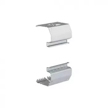Hager BRS651709 coppia di giunti per canale BRS 65x170, lamiera d'acciaio, bianco