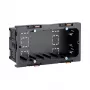 Hager G2860 Scatola di installazione apparecchi a 2 posti per canale BR, nero