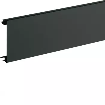 Hager BR08029011 coperchio per canale battiscopa in PVC per BR 80 mm nero grafite
