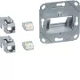 Hager GMKSRJ45C6A2 modulo di connessione 2x RJ45 Cat.6a per placca centrale UAE 2 posti senza alogeni