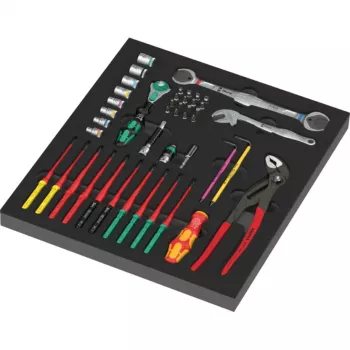 Set di manutenzione Wera 9753 KK Maintenance Set 1 con inserto in schiuma