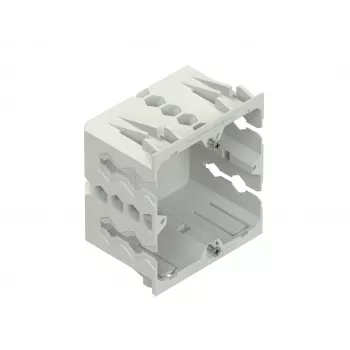 NIEDAX GDM 50-1 scatola di installazione apparecchi a 1 posto bianco puro RAL 9010 poliammide 50mm
